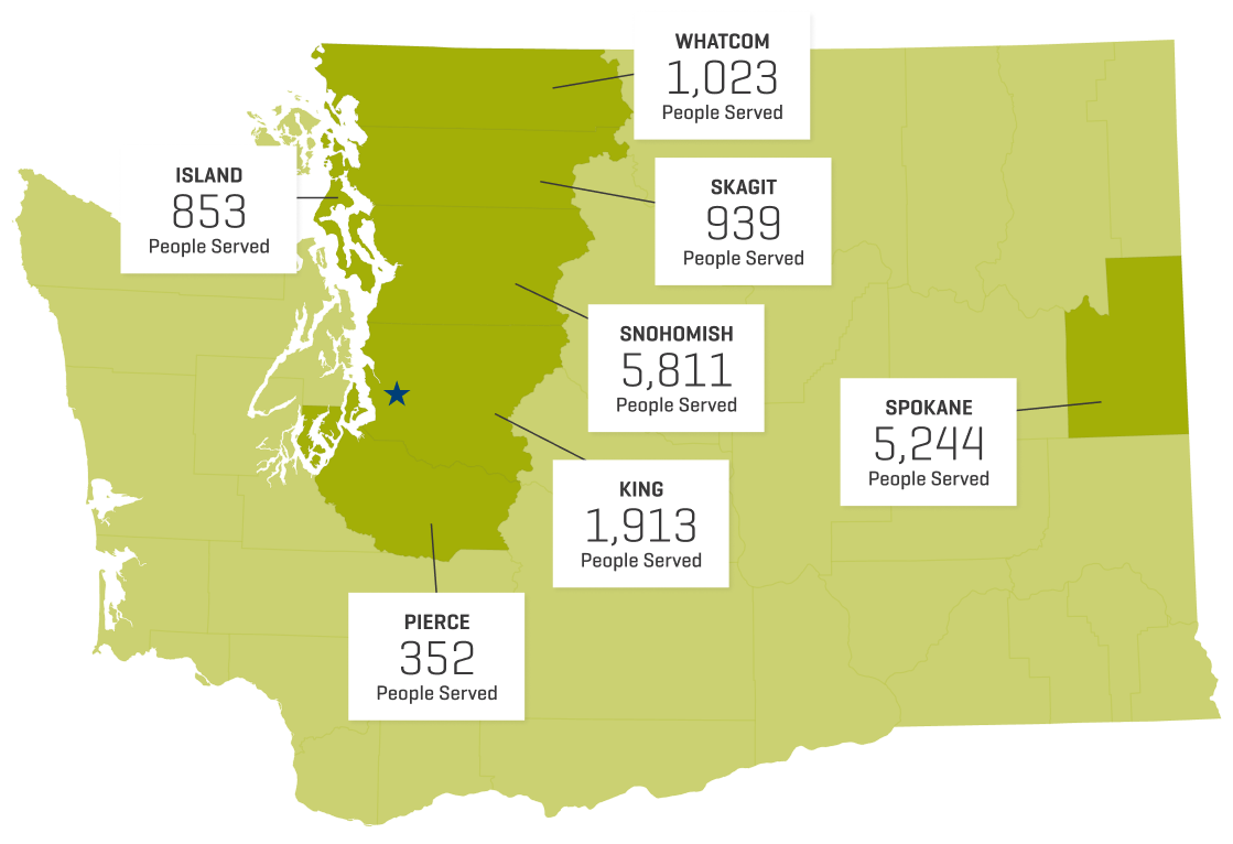 Map of how we serve